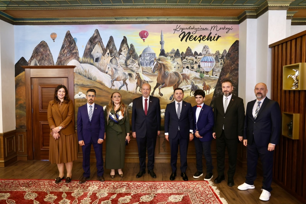 KKTC 5. Cumhurbaşkanı Ersin Tatar, Nevşehir Belediyesi’ni Ziyaret Etti
